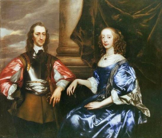 Sir Peter Lely Earl and Countess of Oxford by Sir Peter lely oil painting picture